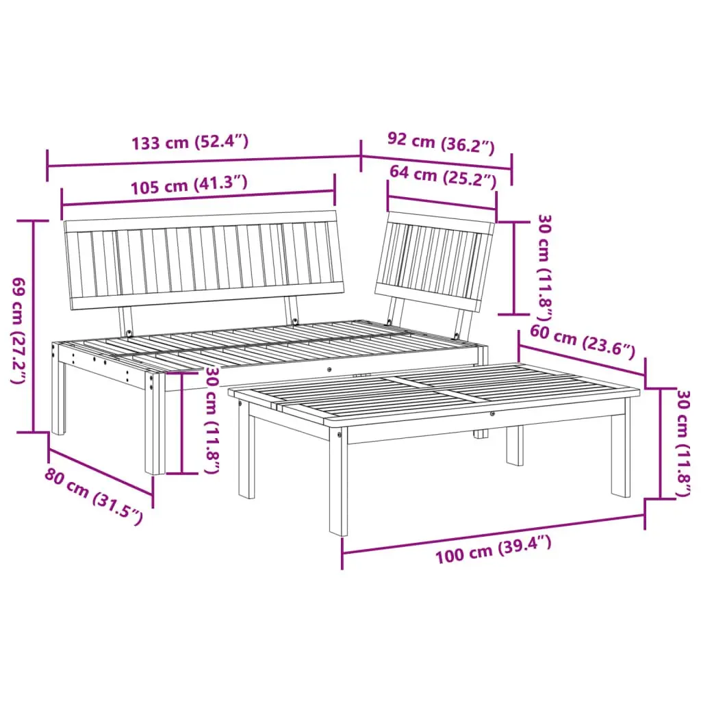 Outdoor Sofa Set for Relaxation