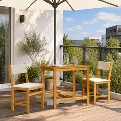 Your Perfect 3 Piece Balcony Set with Comfortable Cushions