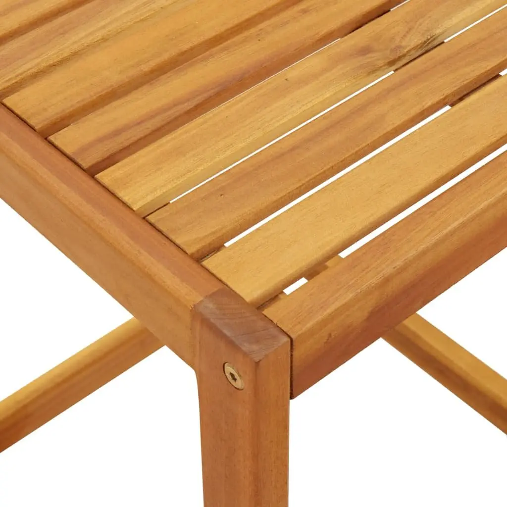 C Table Solid Acacia Wood 42x40x50 cm Brown Outdoor Side Table