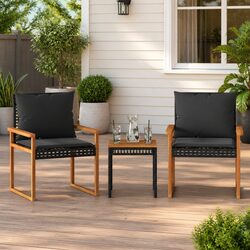 Relax in Style with a 3 Piece Black Bistro Set