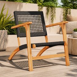 Garden Chairs Set of 2: Comfortable PE Rattan Seating