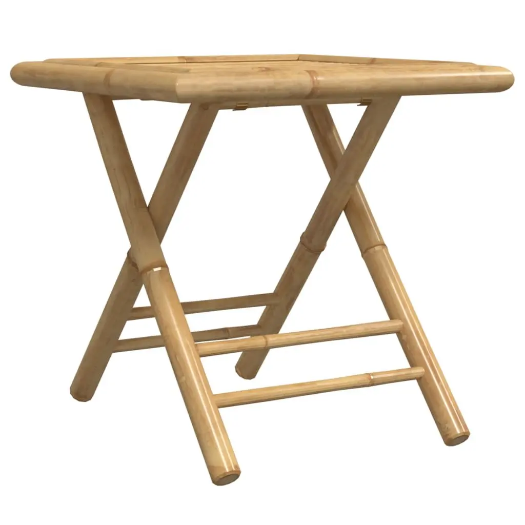 Folding Garden Table Brown Bamboo Slat 45x45x45 cm