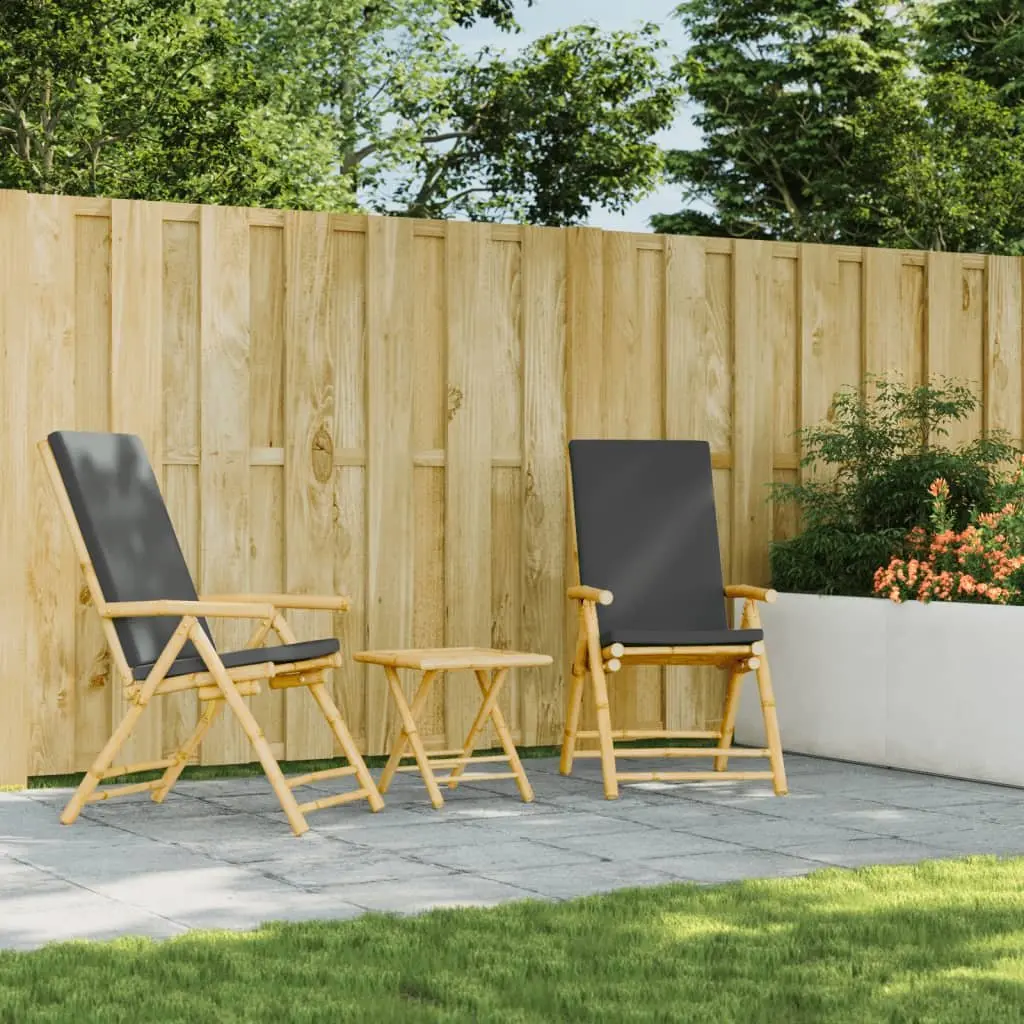 Folding Garden Table Brown Bamboo Slat 45x45x45 cm