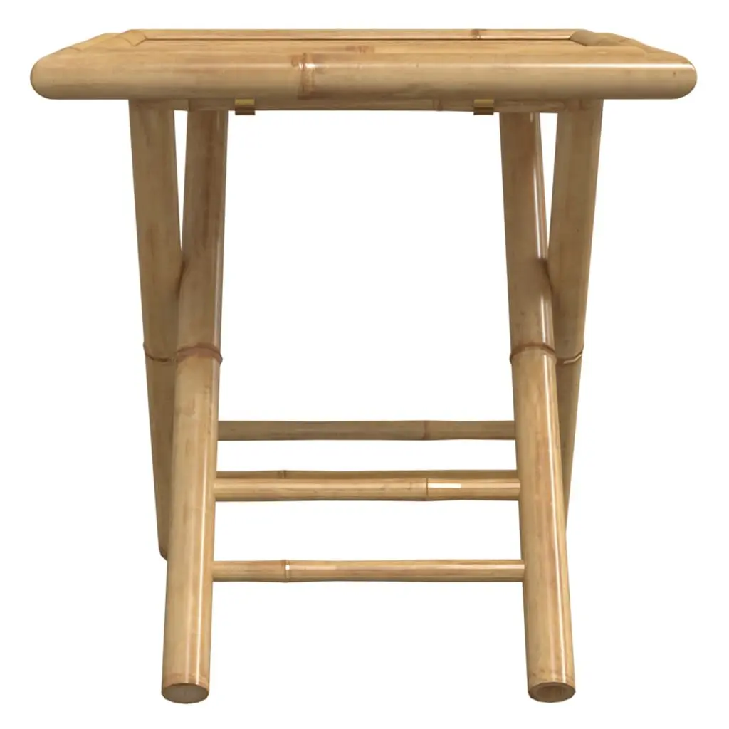 Folding Garden Table Brown Bamboo Slat 45x45x45 cm