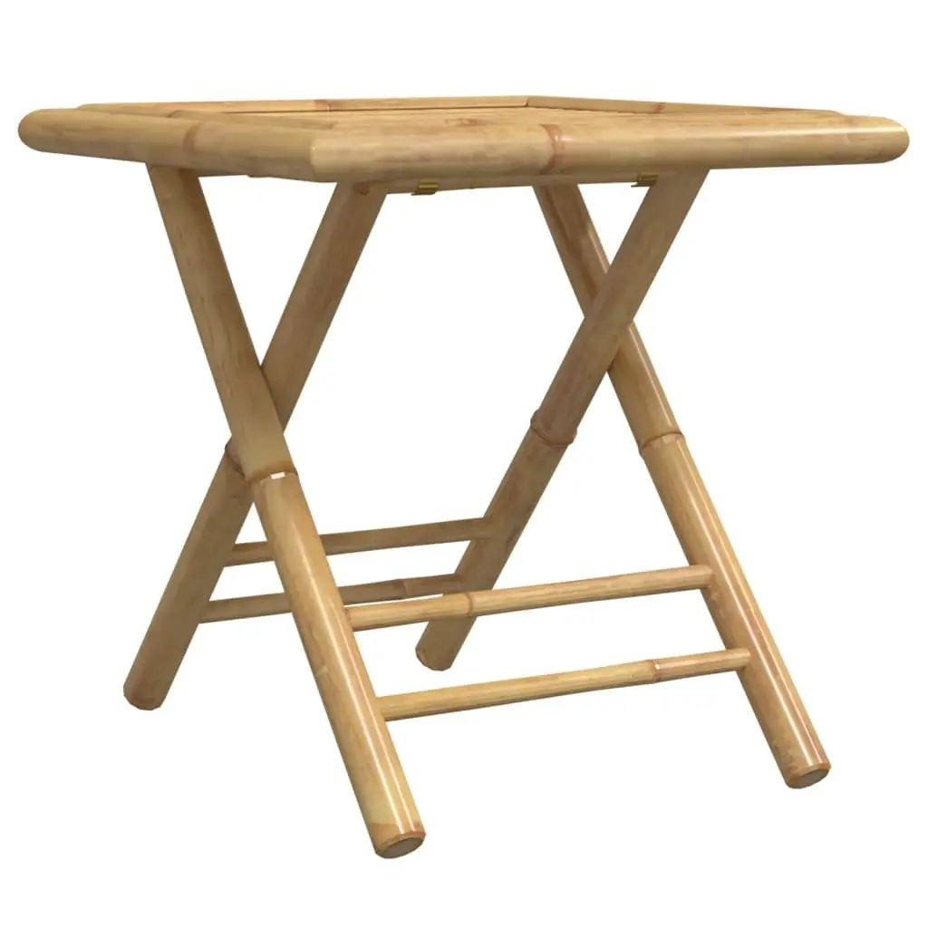Folding Garden Table Brown Bamboo Slat 45x45x45 cm