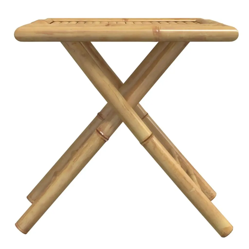 Folding Garden Table Brown Bamboo Slat 45x45x45 cm