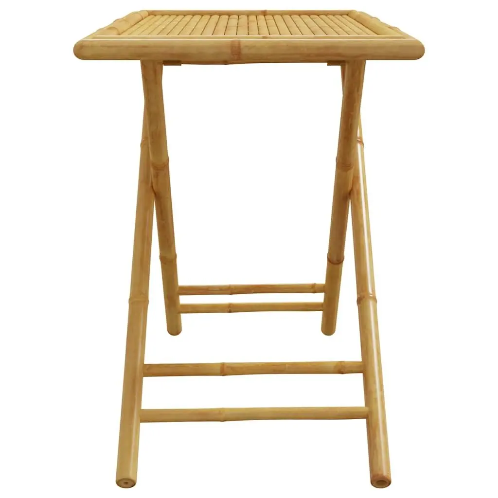 Folding Garden Table Foldable Bamboo 110x55x75cm