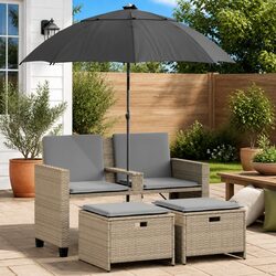 Elegant 2-Seater Sofa for Outdoor Relaxation and Gathering