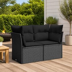 Find Your Relaxation Spot with This Black 2-Seater Sofa