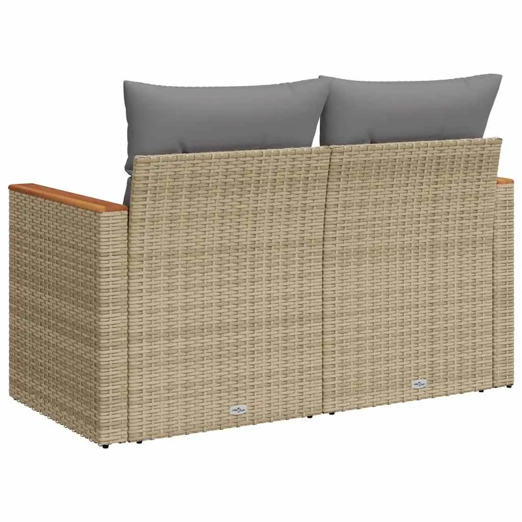 2-Seater Garden Sofa in Beige