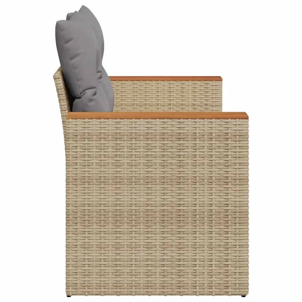 2-Seater Garden Sofa in Beige