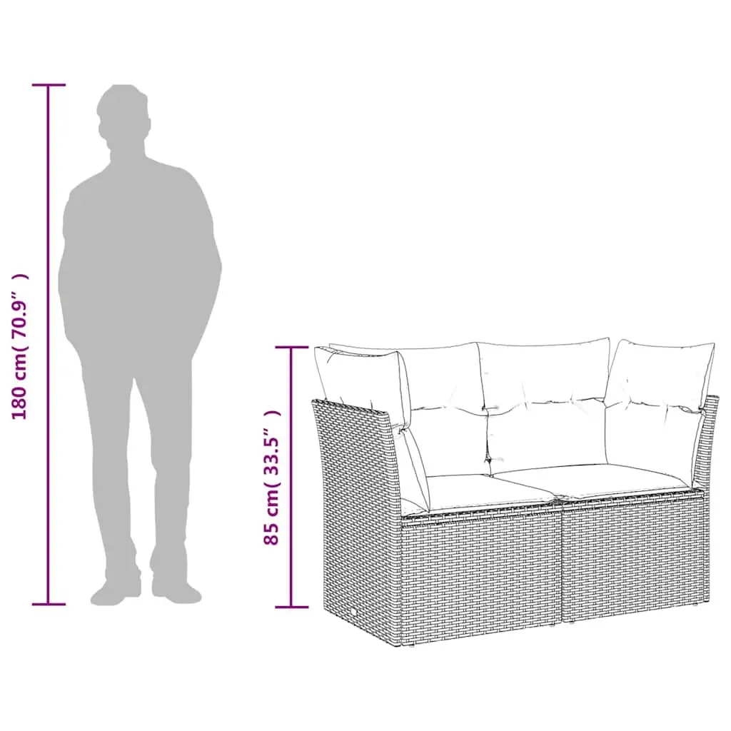 2-Seater Garden Sofa