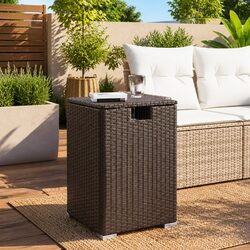 Your Friendly Brown Propane Tank Cover Table, 40x40x60cm