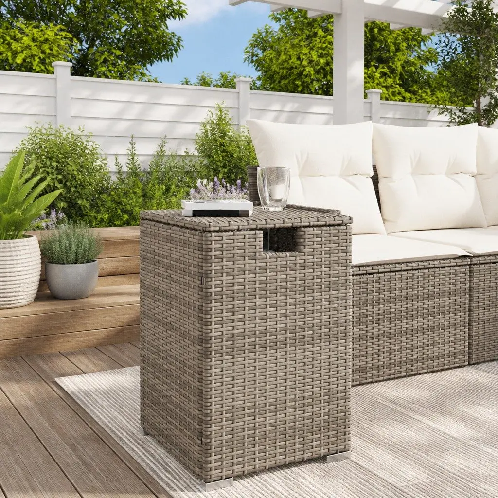 Propane Tank Cover Table Grey Weather Resistant 40x40x60 cm Outdoor Furniture