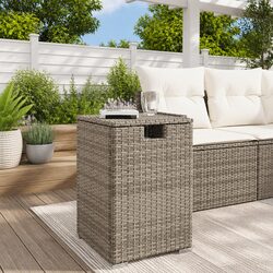 Your Friendly Grey Propane Tank Cover Table for Outdoor Use