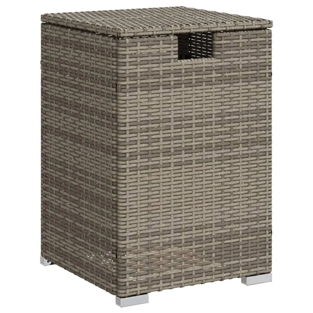 Propane Tank Cover Table Grey Weather Resistant 40x40x60 cm Outdoor Furniture