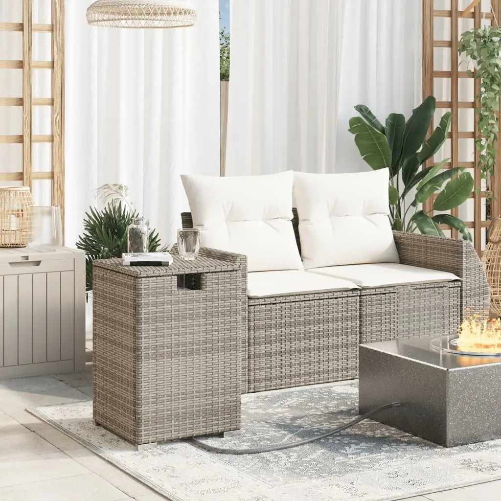 Propane Tank Cover Table Grey Weather Resistant 40x40x60 cm Outdoor Furniture