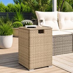 Friendly Beige Propane Tank Side Table for You