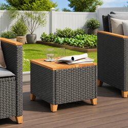 Your New Favorite Outdoor Table – Black Garden Table 45x45x37cm