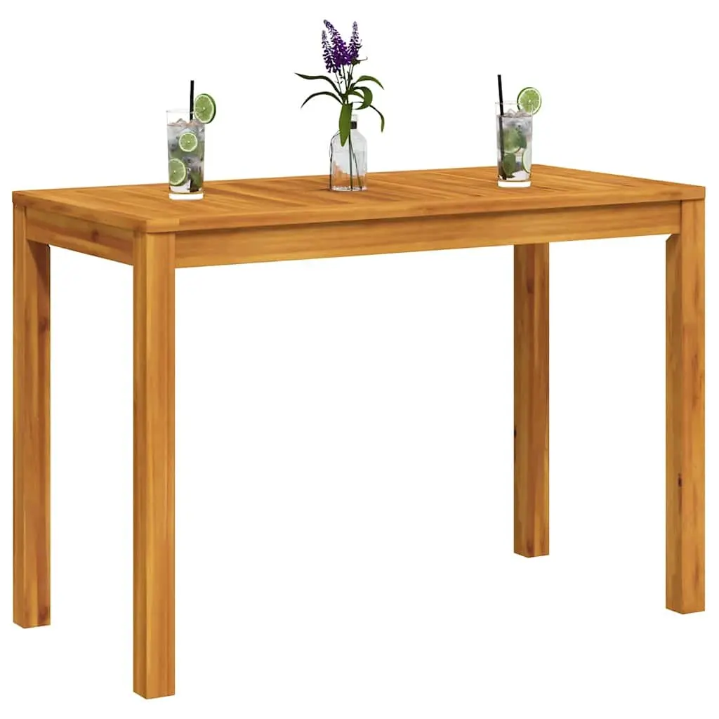 Garden Dining Table 110x55x75cm Outdoor Patio Acacia Wood Furniture Brown