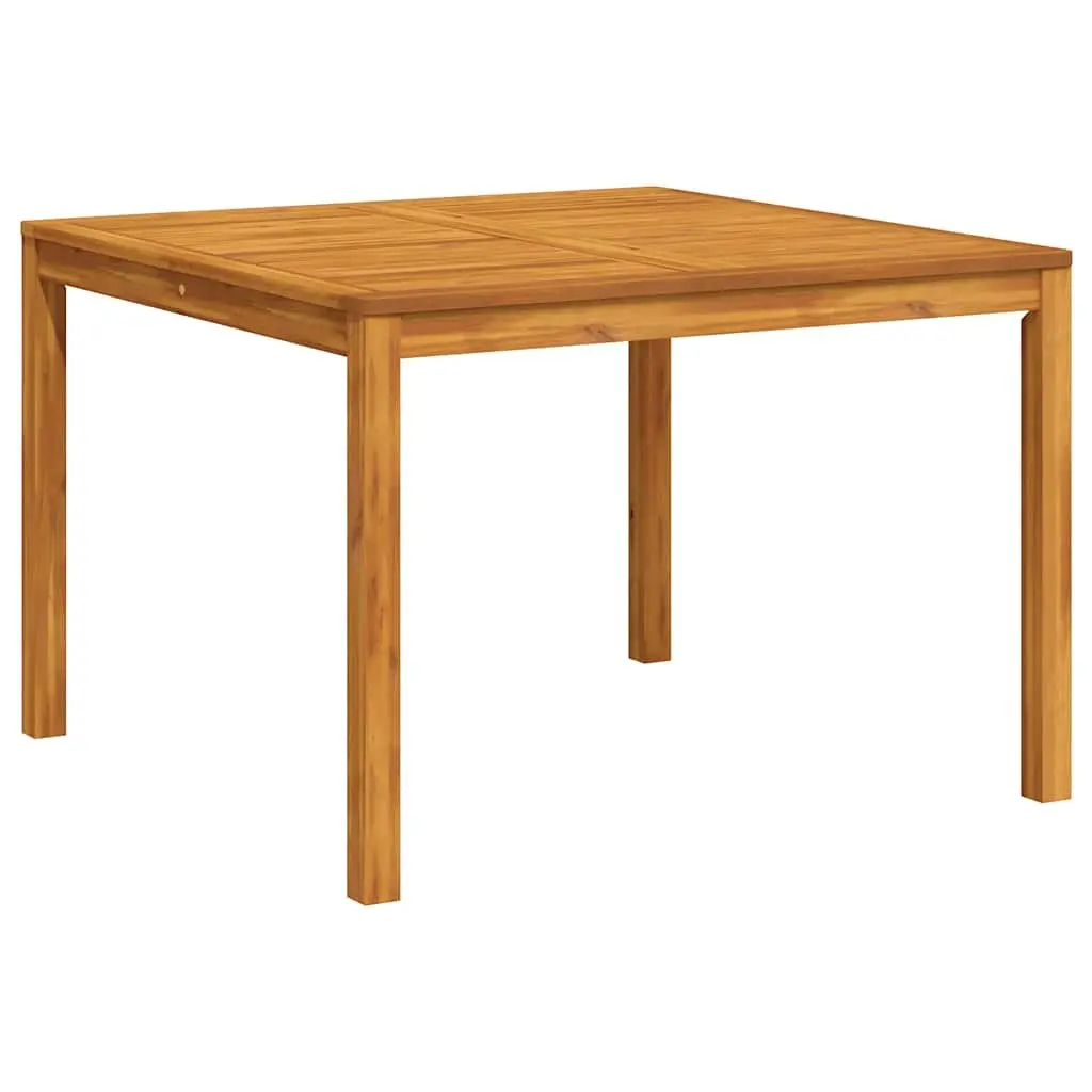 Garden Dining Table Solid Acacia Wood Square 110x110x75cm