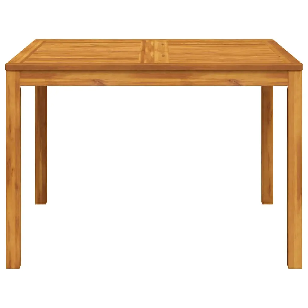 Garden Dining Table Solid Acacia Wood Square 110x110x75cm