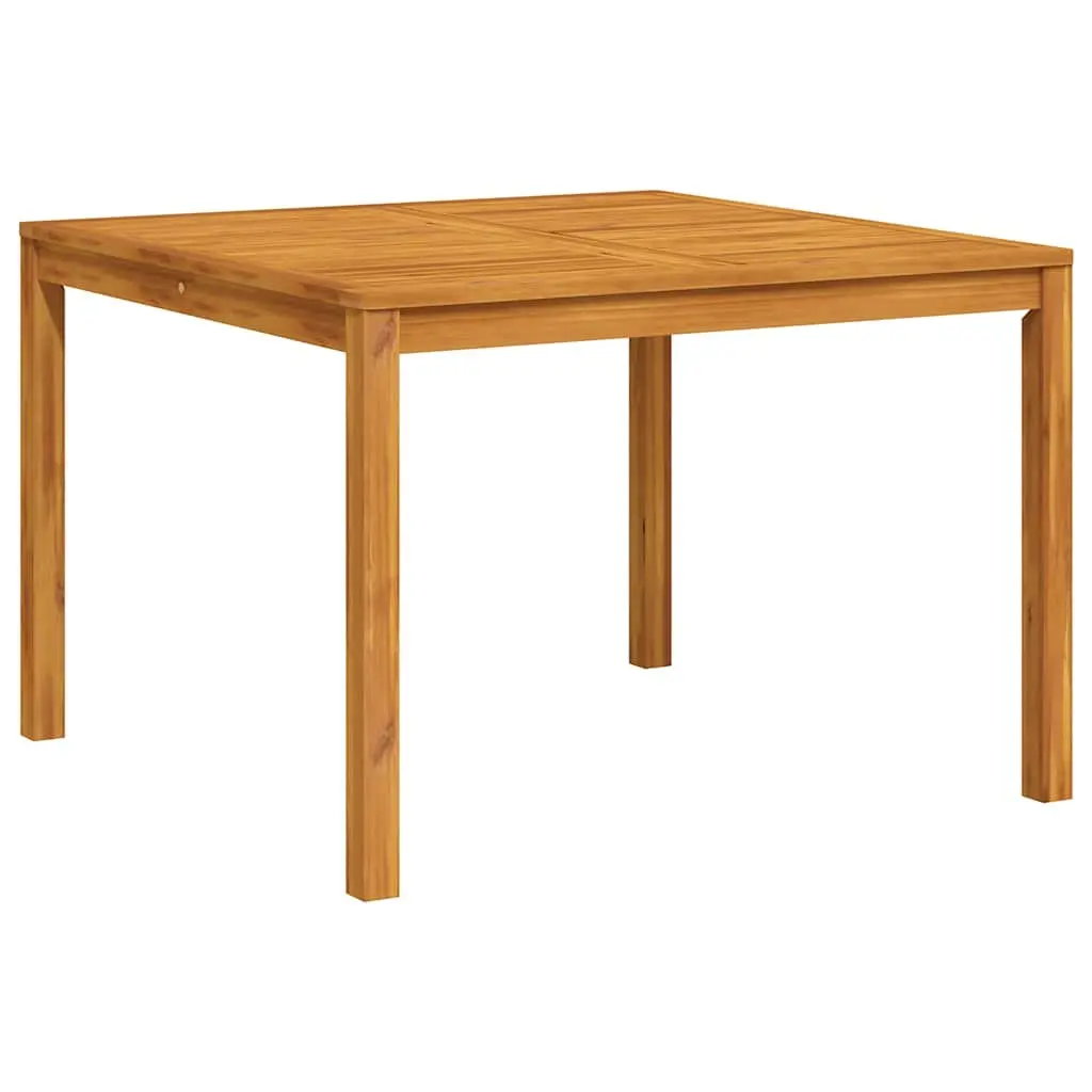 Garden Dining Table Solid Acacia Wood Square 110x110x75cm