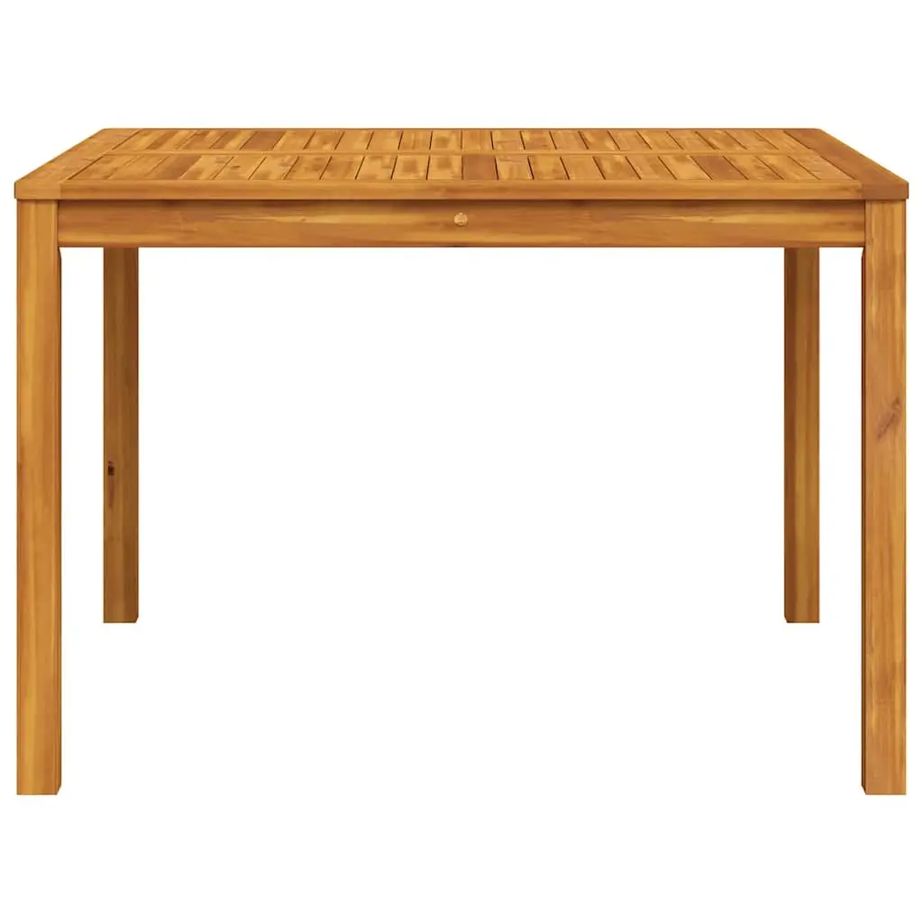 Garden Dining Table Solid Acacia Wood Square 110x110x75cm