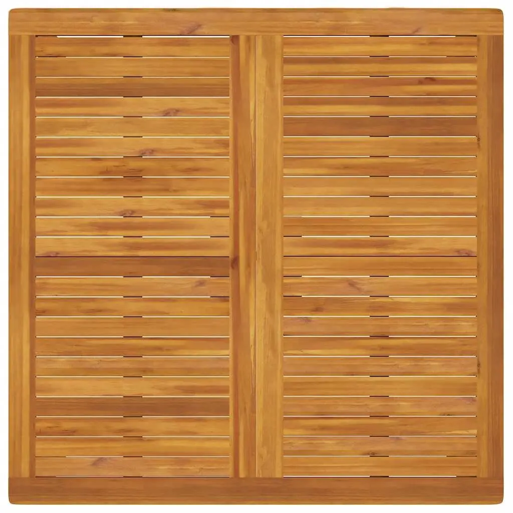 Garden Dining Table Solid Acacia Wood Square 110x110x75cm