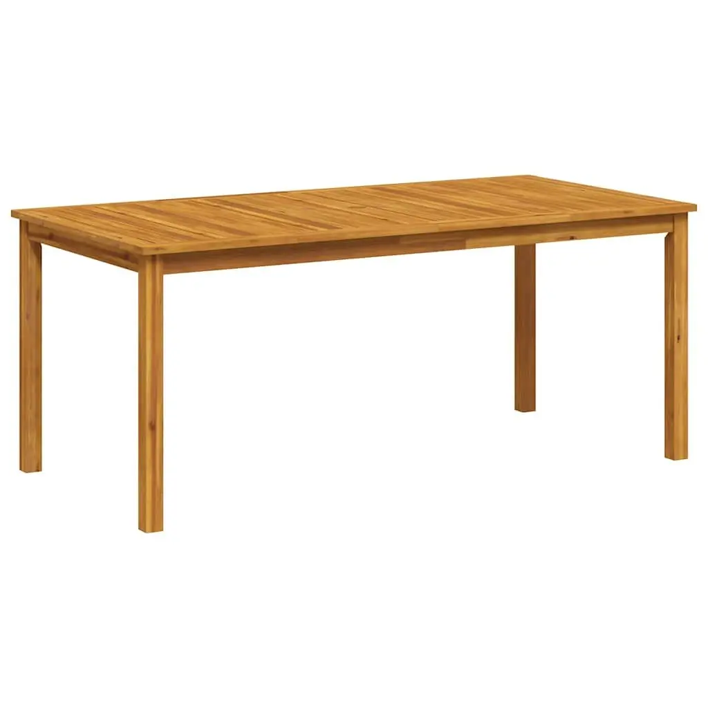 Outdoor Dining Table Solid Acacia Wood Brown 180x90x75cm