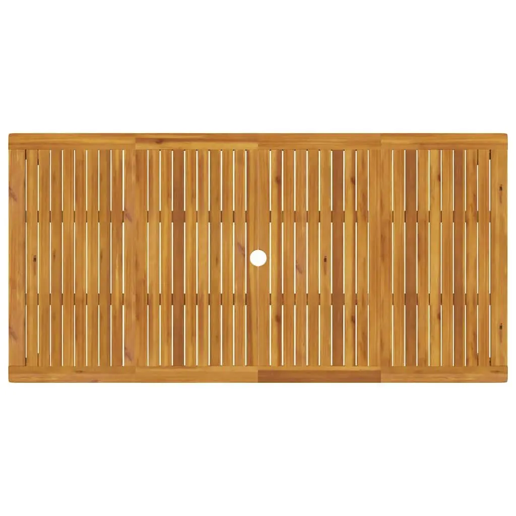 Outdoor Dining Table Solid Acacia Wood Brown 180x90x75cm