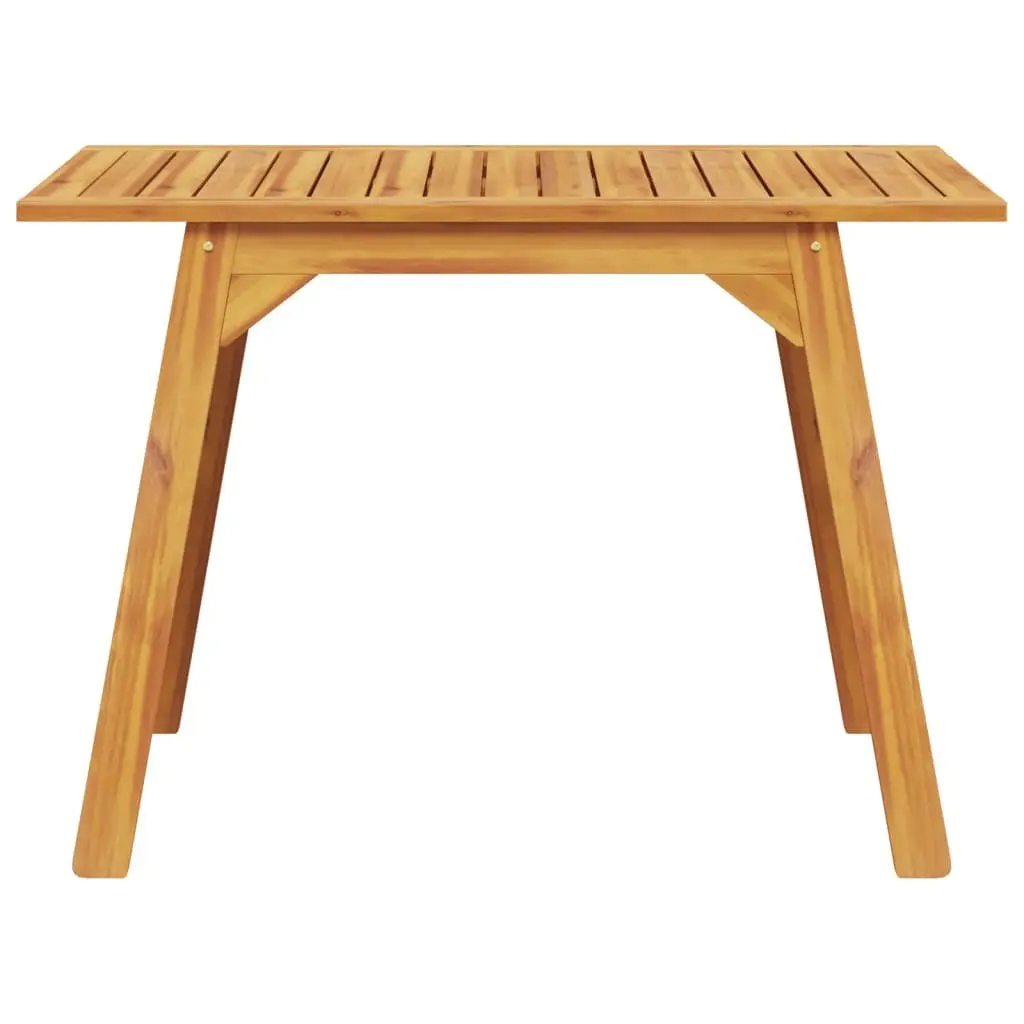 Outdoor Dining Table Solid Acacia Wood Brown 110x56x75cm