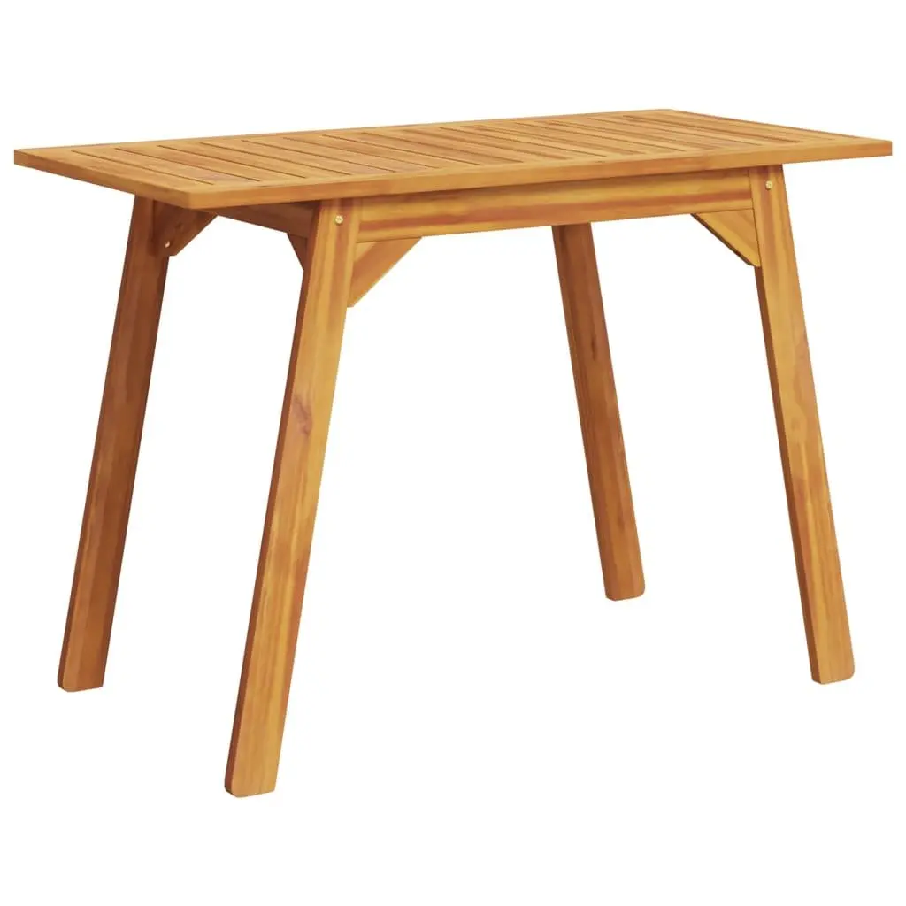 Outdoor Dining Table Solid Acacia Wood Brown 110x56x75cm