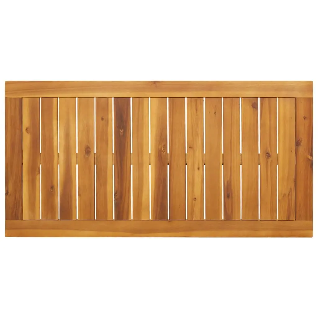 Outdoor Dining Table Solid Acacia Wood Brown 110x56x75cm
