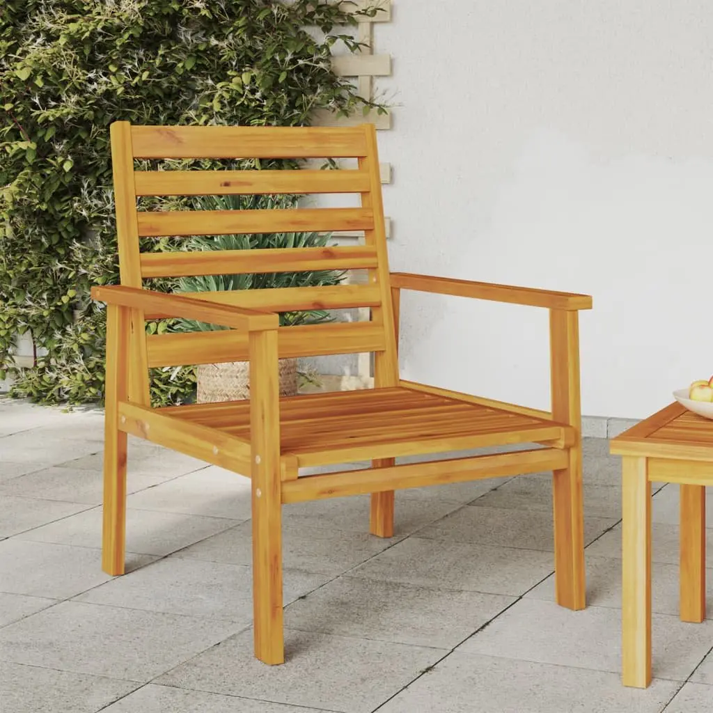 Outdoor Sofa Chair Set Solid Wood 2 Piece Garden Patio Lounge Seating Furniture
