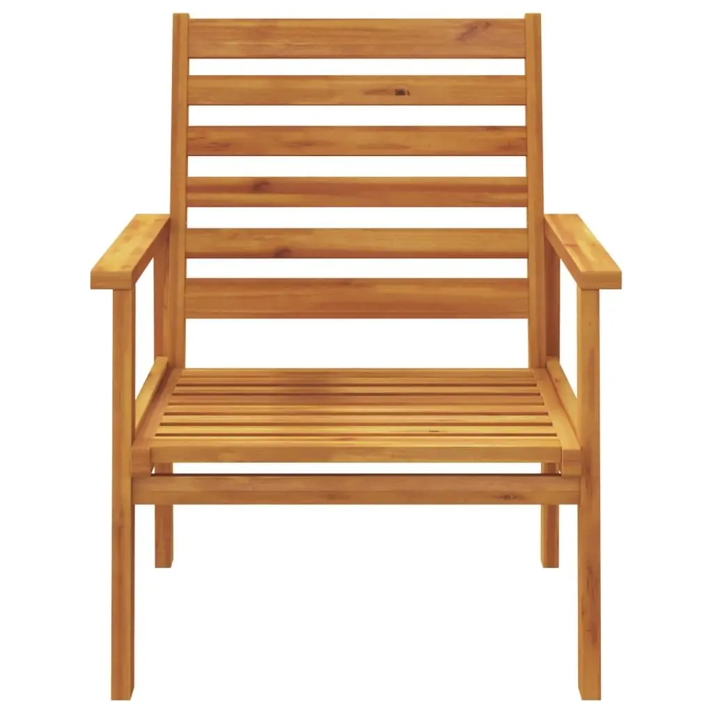 Outdoor Sofa Chair Set Solid Wood 2 Piece Garden Patio Lounge Seating Furniture