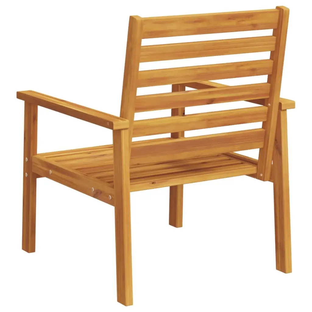 Outdoor Sofa Chair Set Solid Wood 2 Piece Garden Patio Lounge Seating Furniture