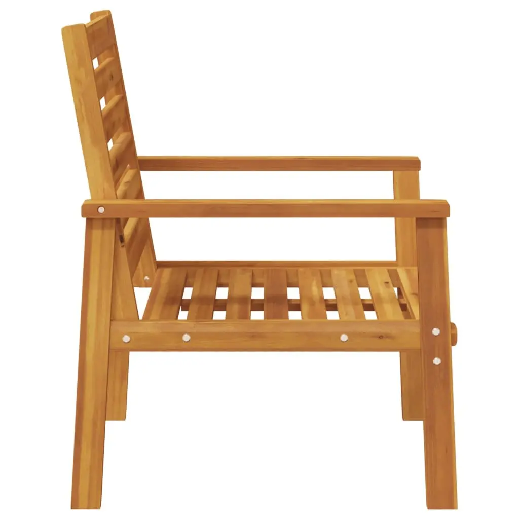 Outdoor Sofa Chair Set Solid Wood 2 Piece Garden Patio Lounge Seating Furniture