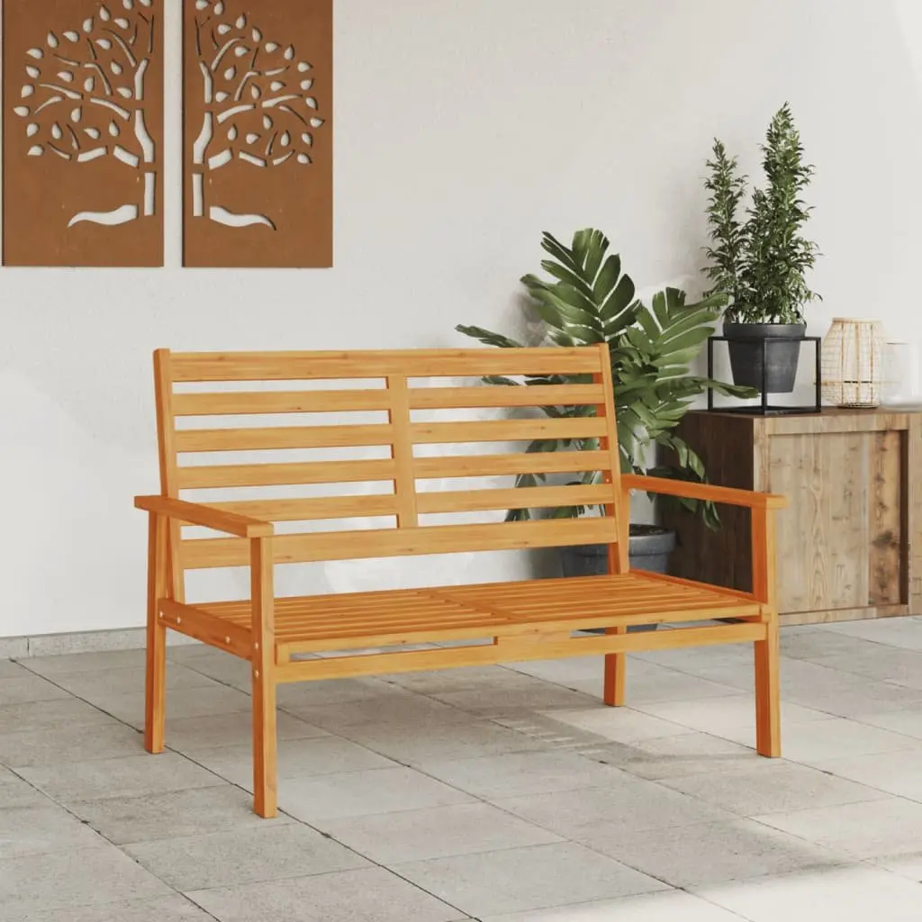 Garden Sofa Bench 120cm Outdoor Seating Wooden Patio Lounge Chair Armrest
