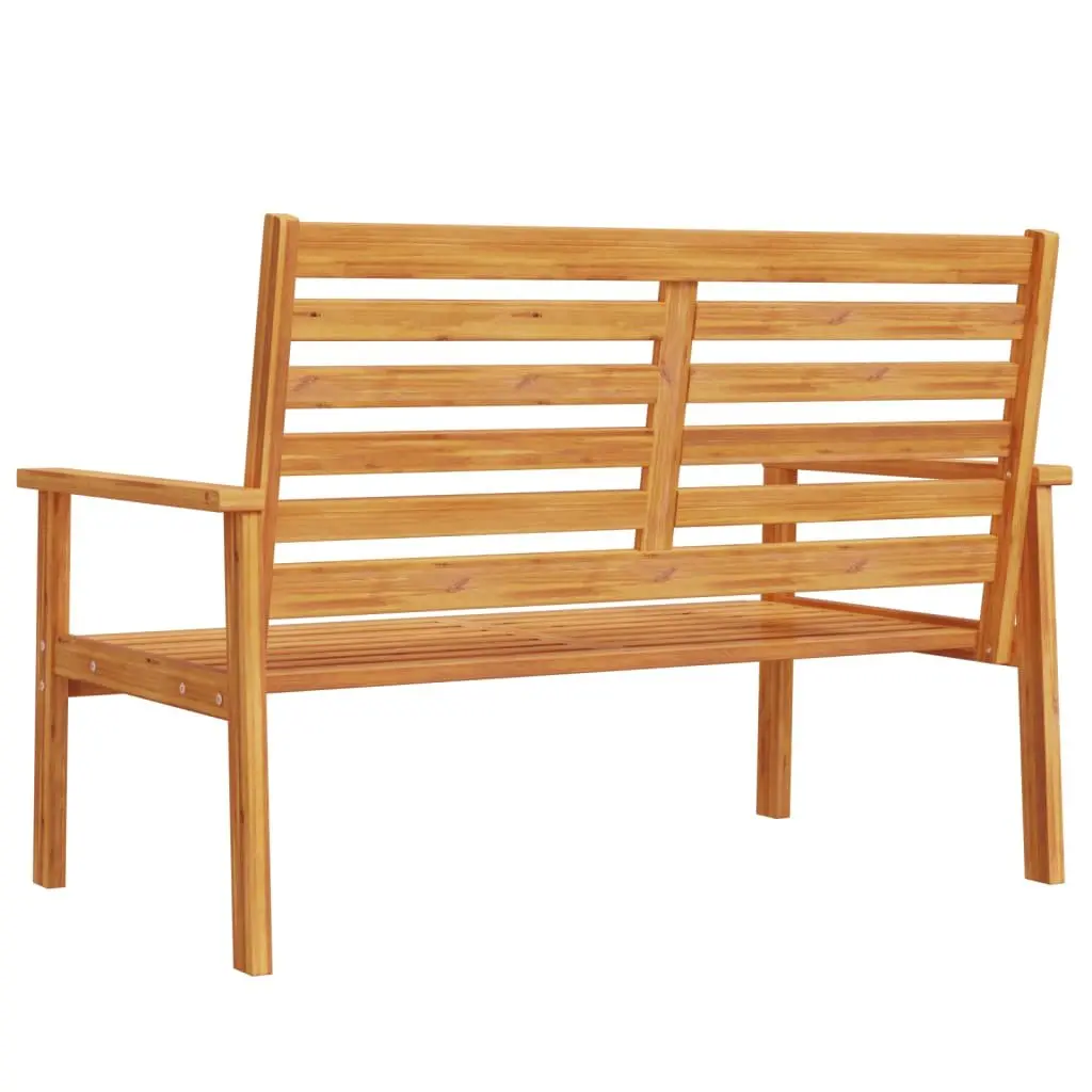 Garden Sofa Bench 120cm Outdoor Seating Wooden Patio Lounge Chair Armrest