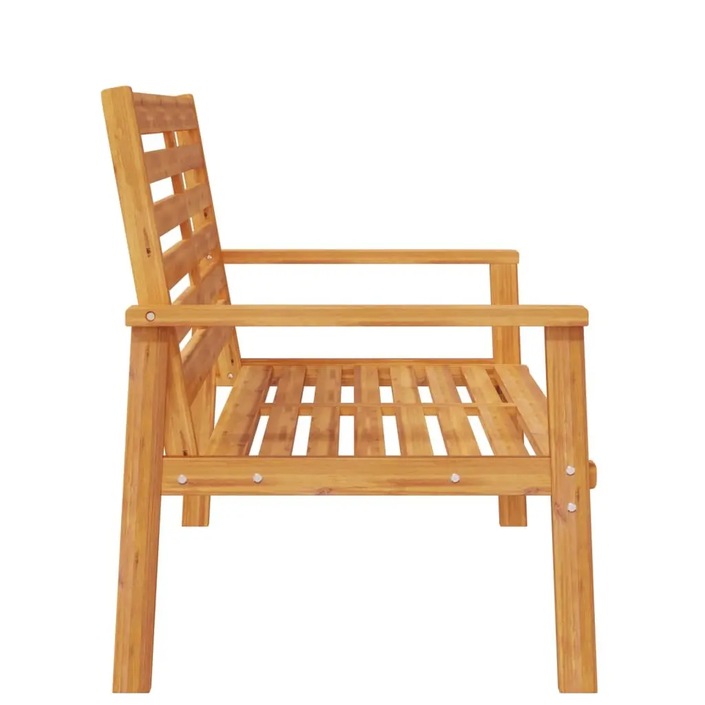 Garden Sofa Bench 120cm Outdoor Seating Wooden Patio Lounge Chair Armrest