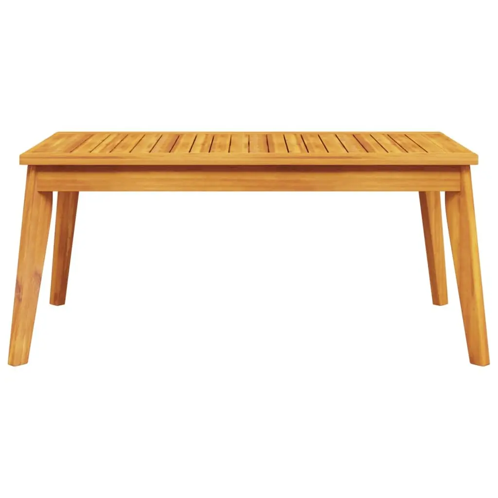 Outdoor Garden Dining Table Sturdy Acacia Wood Brown 100x55x45cm