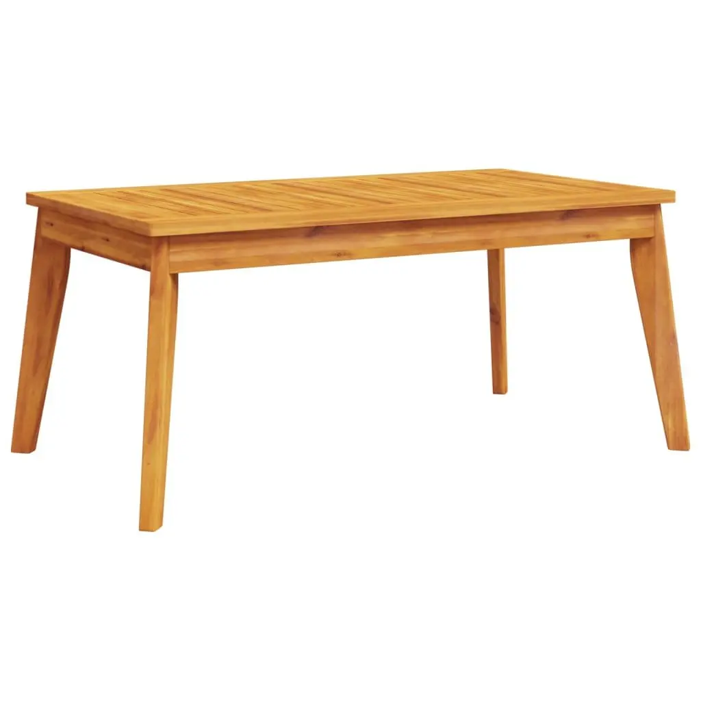 Outdoor Garden Dining Table Sturdy Acacia Wood Brown 100x55x45cm