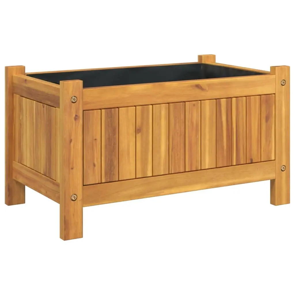 Garden Planter Wooden Box Container Raised Bed Brown 54 x 31 x 30 cm
