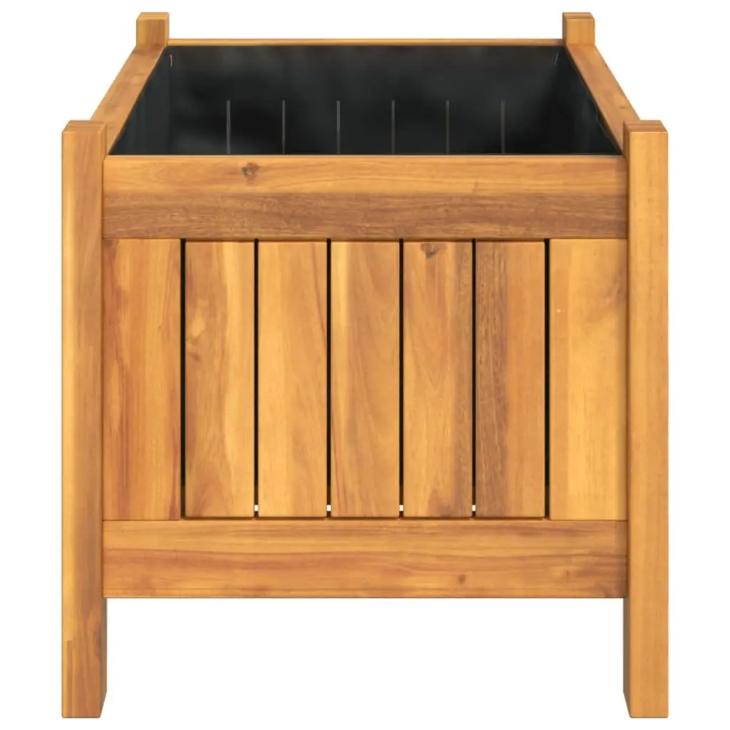 Garden Planter Wooden Box Container Raised Bed Brown 54 x 31 x 30 cm