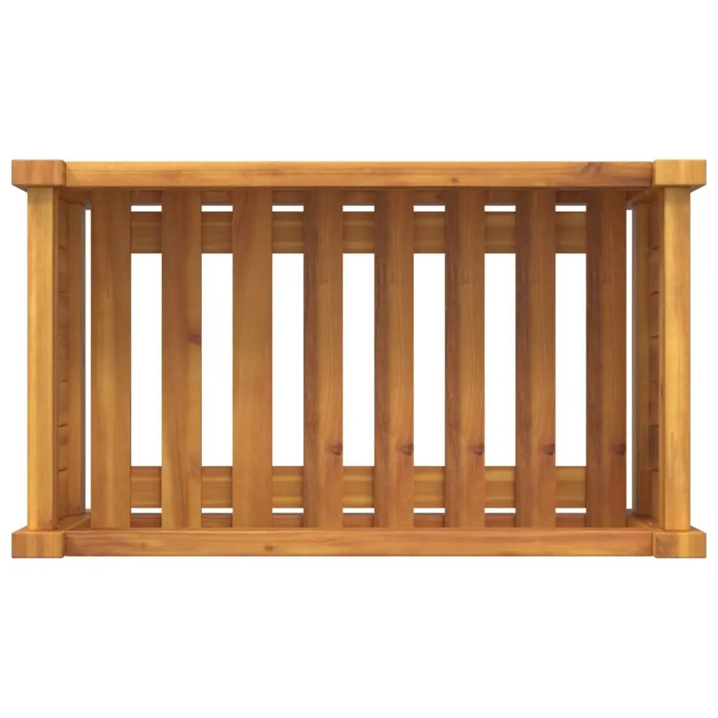 Garden Planter Wooden Box Container Raised Bed Brown 54 x 31 x 30 cm