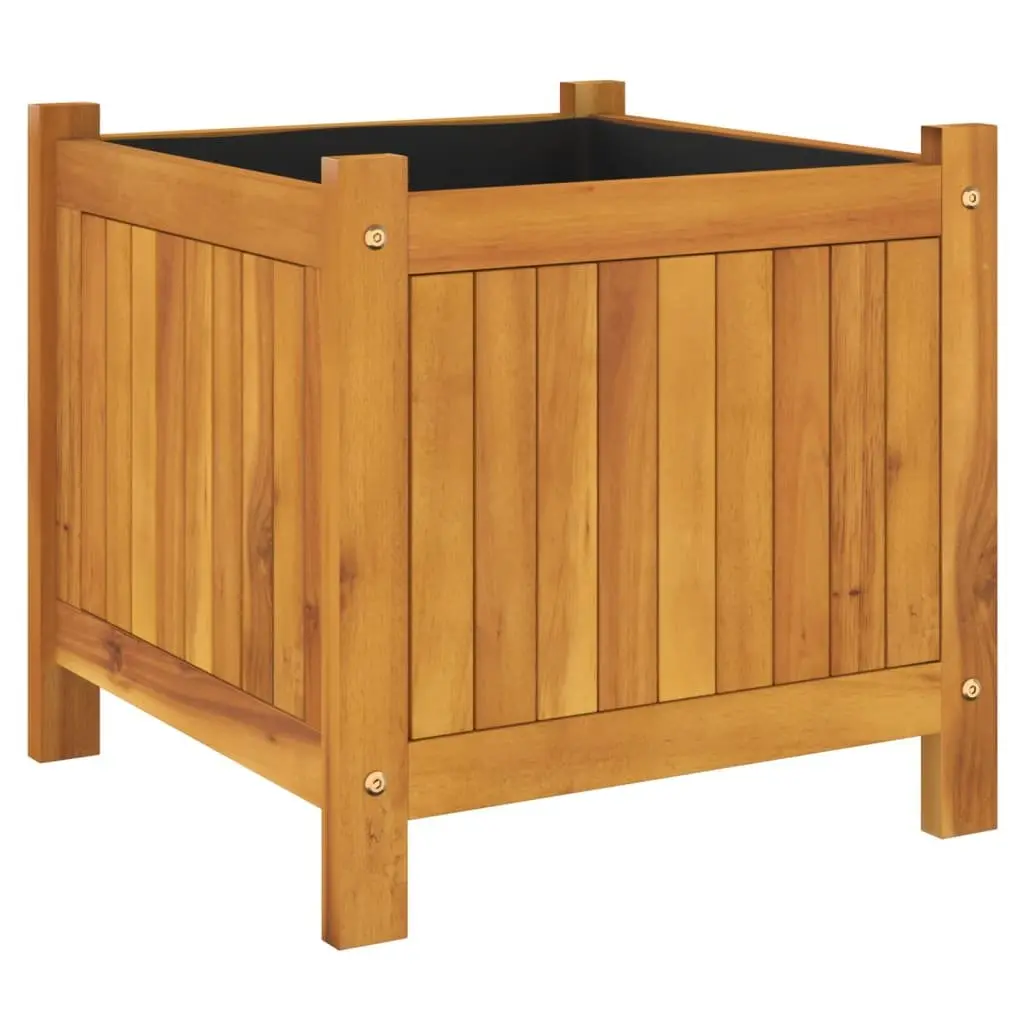 Wooden Garden Planter Box Solid Acacia Brown 42x42x40cm