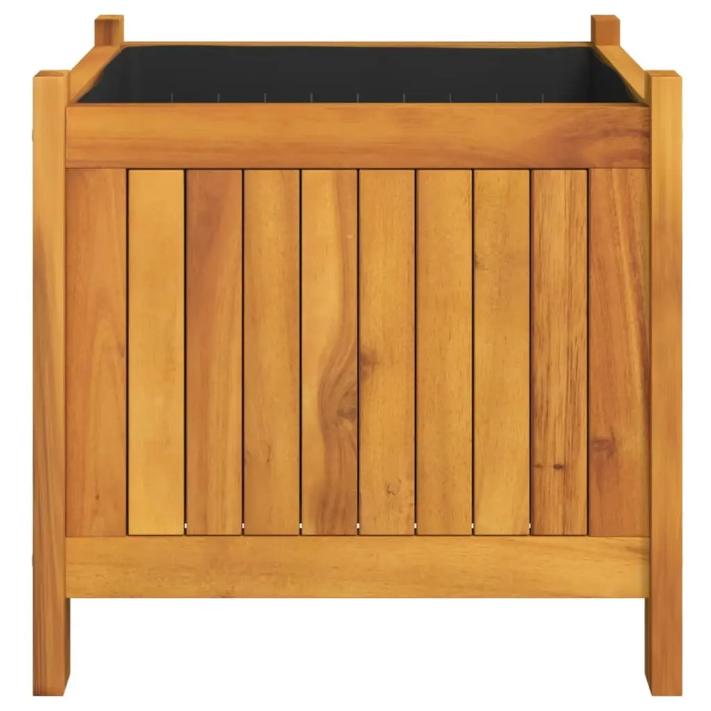 Wooden Garden Planter Box Solid Acacia Brown 42x42x40cm