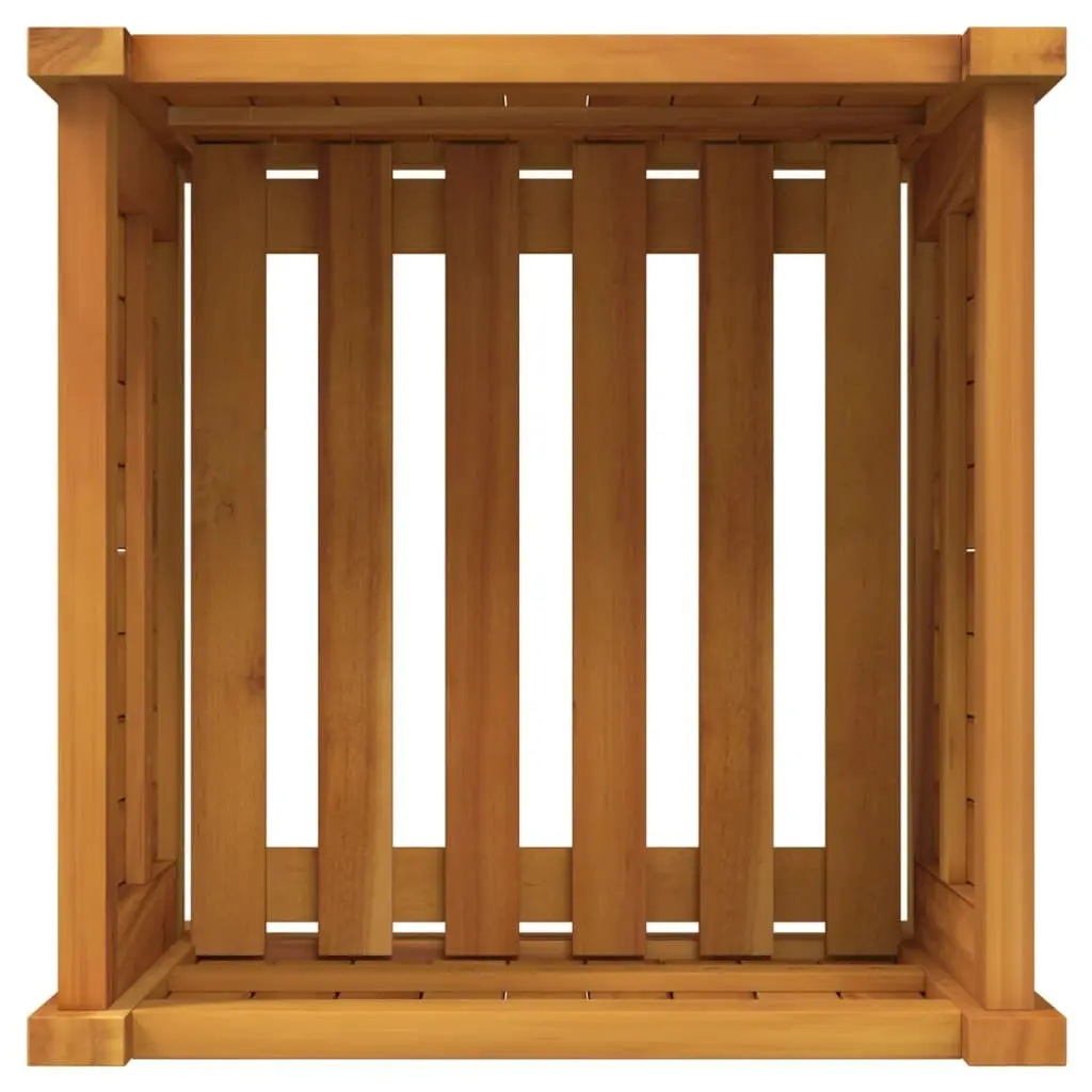 Wooden Garden Planter Box Solid Acacia Brown 42x42x40cm