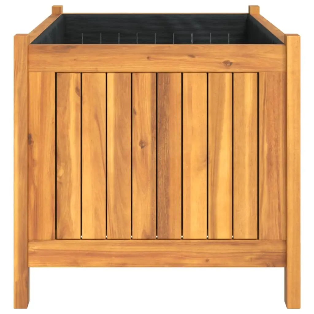Wooden Garden Planter Box Solid Acacia Wood 80x42x40 cm Outdoor Flower Pot